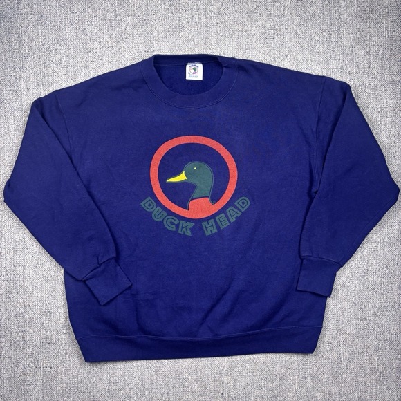 Duck Head Other - Vintage Duck Head Double Sided Duck Tail XLarge Men's Crewneck Sweatshirt USA